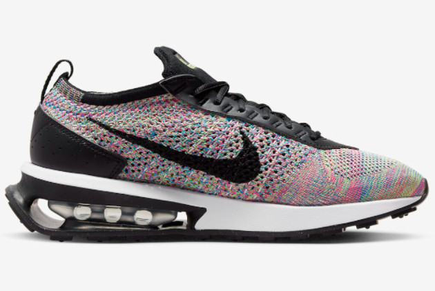 Nike Air Max Flyknit Racer 'Multi-Color' Ghost Green/Black-Pink Blast-Photo Blue - Stylish and Comfortable Running Shoes