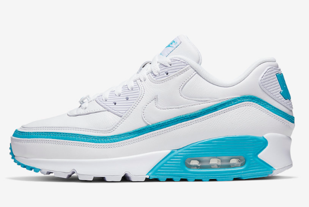 Undefeated x Nike Air Max 90 White/Blue Fury CJ7197-102 | Modern Style & Unmatched Comfort