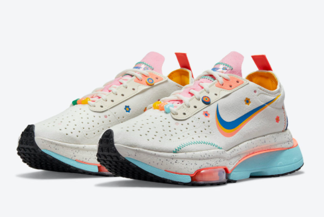 Nike Air Zoom Type Wmns Sail/Pink-University Gold-Signal Blue DJ5064-144: Stylish and Comfy Women's Shoes