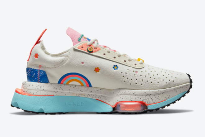 Nike Air Zoom Type Wmns Sail/Pink-University Gold-Signal Blue DJ5064-144: Stylish and Comfy Women's Shoes