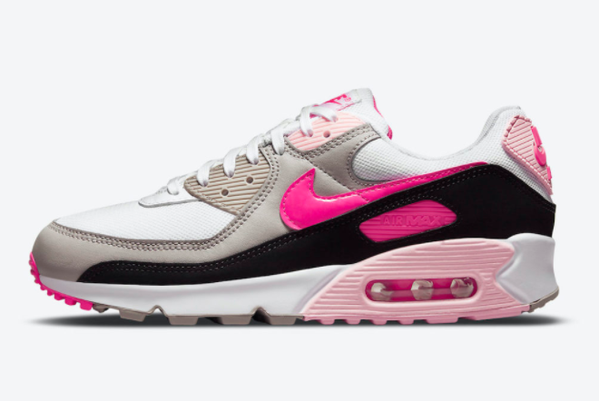 Nike Air Max 90 White/Pink-Grey-Black DM3051-100 – Shop the Latest Women's Sneakers