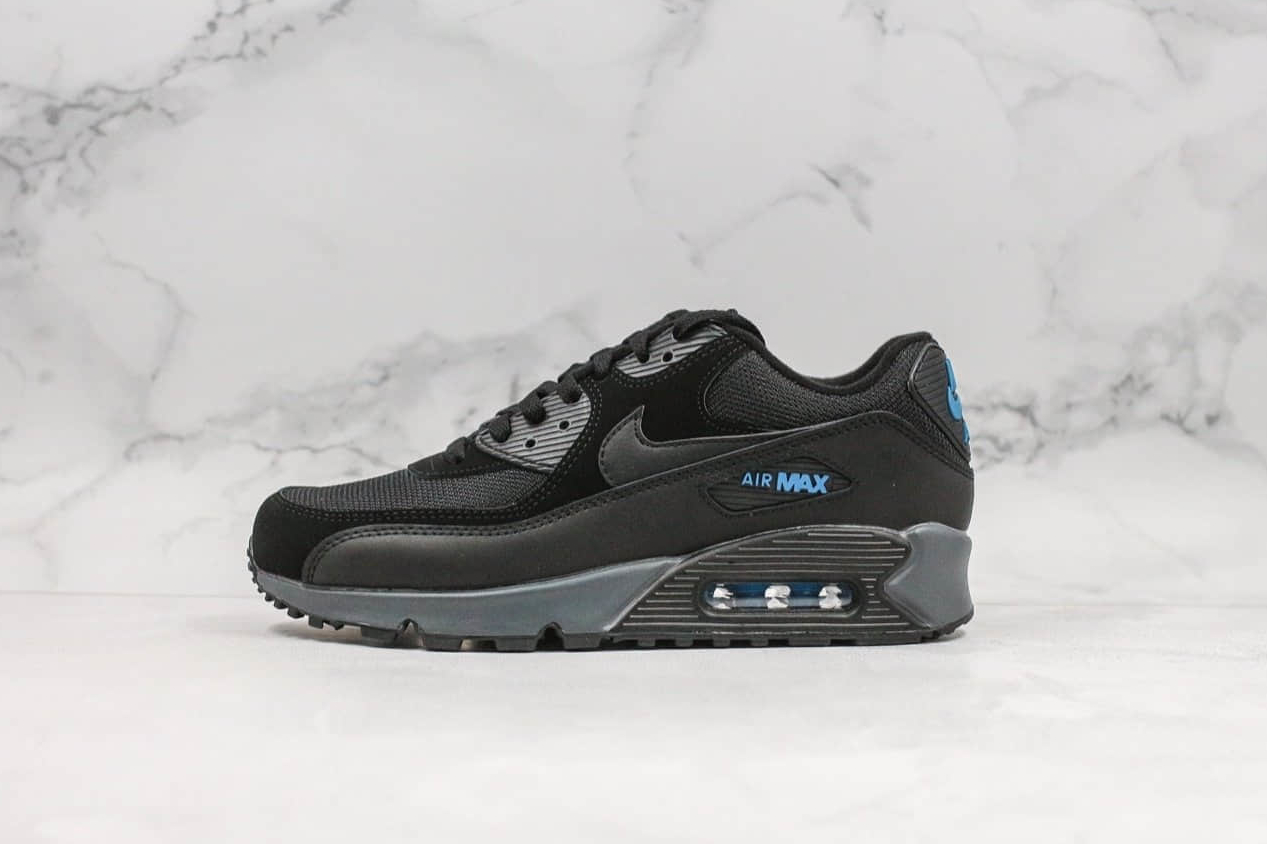 Nike Air Max 90 Black Blue CN0194-001 | Lightweight and Stylish Footwear for Men | Shop Now