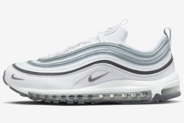 Nike Air Max 97 White Silver Grey DX8970-100 - Stylish and Versatile Sneakers for Men