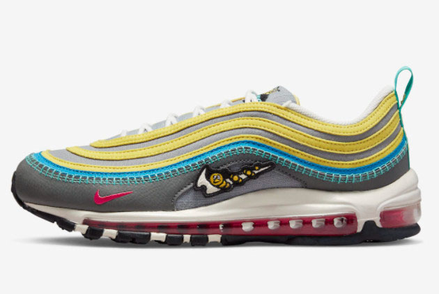 Nike Air Max 97 'Air Sprung' Yellow/Grey-Blue DH4759-001 - Stylish and Comfortable Sneakers