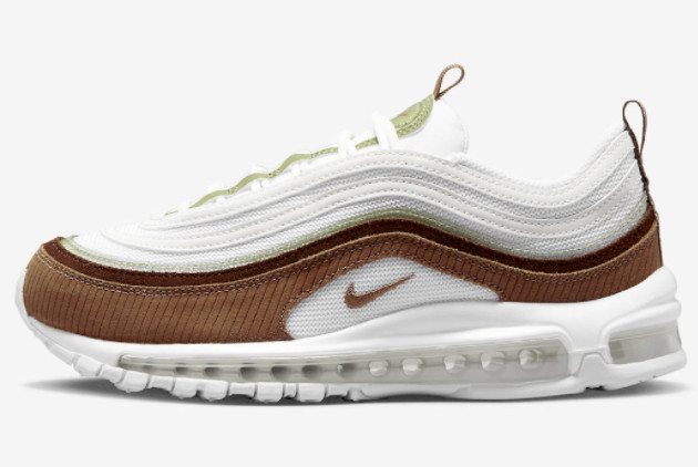 Nike Air Max 97 WMNS 'Archaeo Brown' Summit White/White-Alligator-Archaeo Brown - DZ5377-121: Authentic Style and Comfort for Women