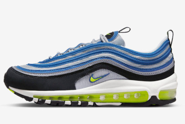 Nike Air Max 97 OG Atlantic Blue/Voltage Yellow DQ9131-400 - Stylish and Comfy Sneakers | Limited Stock