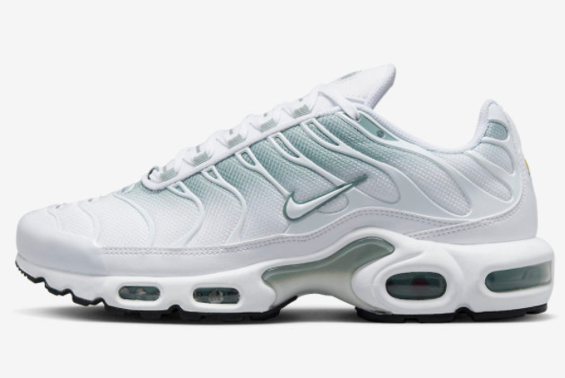 Nike Air Max Plus White/White-Mica Green-Black DZ3670-100 - Stylish and Comfortable Sneakers | Free Shipping Available