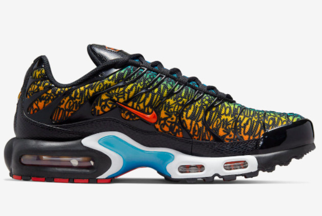 Nike Air Max Plus 'Graffiti' Black/Multicolor DX2665-001 - Unique Streetwear Style | Limited Edition