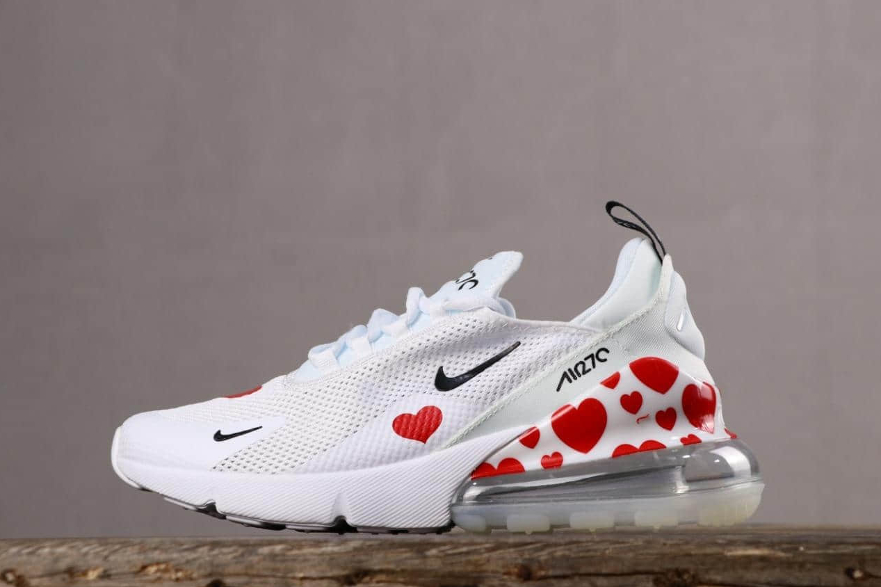 Nike Air Max 270 | White Gauze Love Heart | Trendy Sneakers