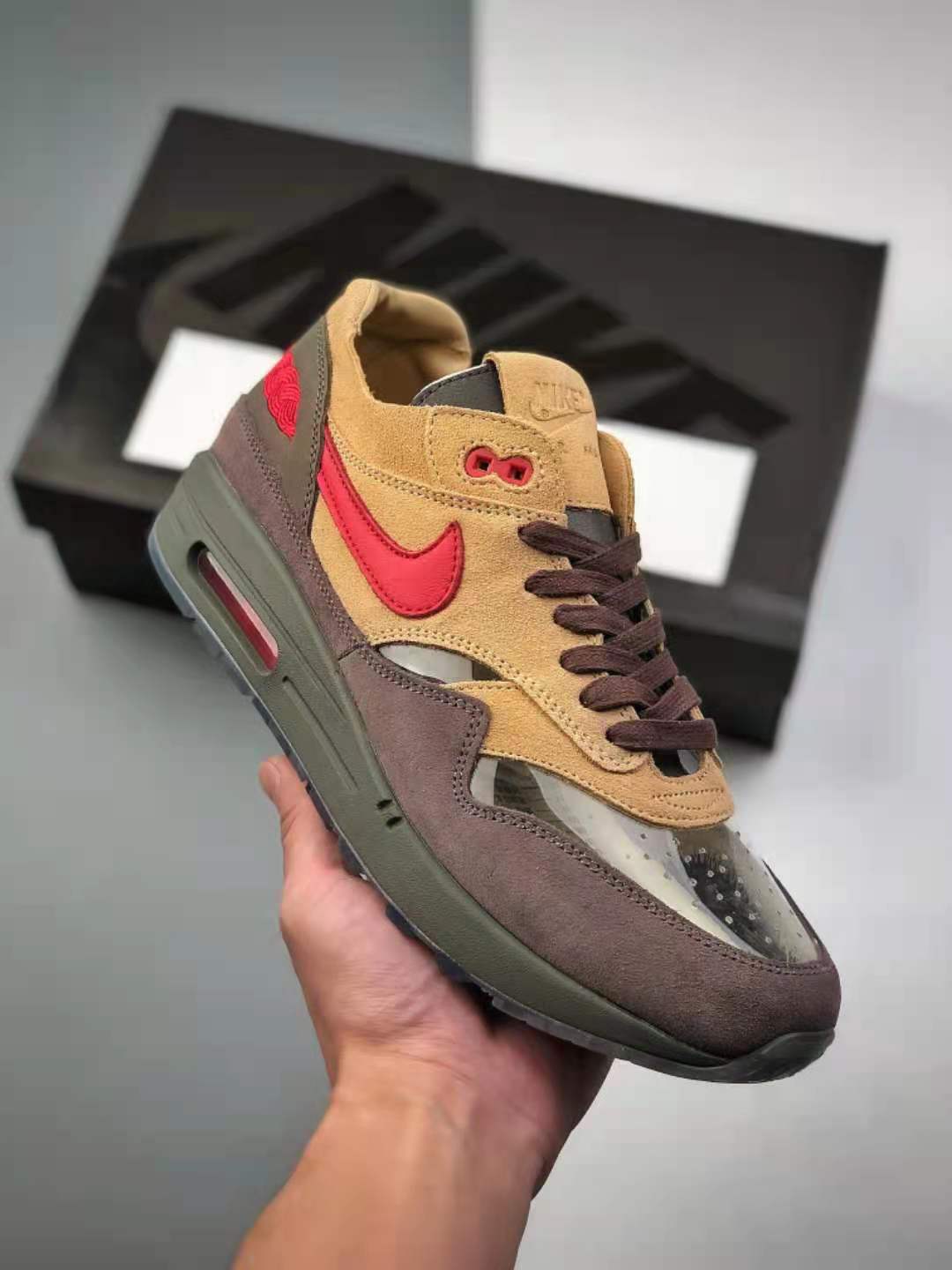 CLOT x Nike Air Max 1 'Kiss Of Death CHA' DD1870-200 - Limited Edition Collaboration Sneakers