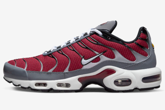 Nike Air Max Plus Red Grey White DQ3983-600 – Stylish and Comfortable Men's Athletic Shoes | Limited Edition