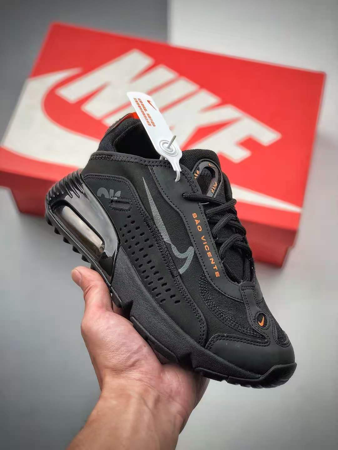 Nike Air Max 2090 Neymar Jr Black Grey Orange Shoes CU9371-003 | Premium Footwear for Athletes