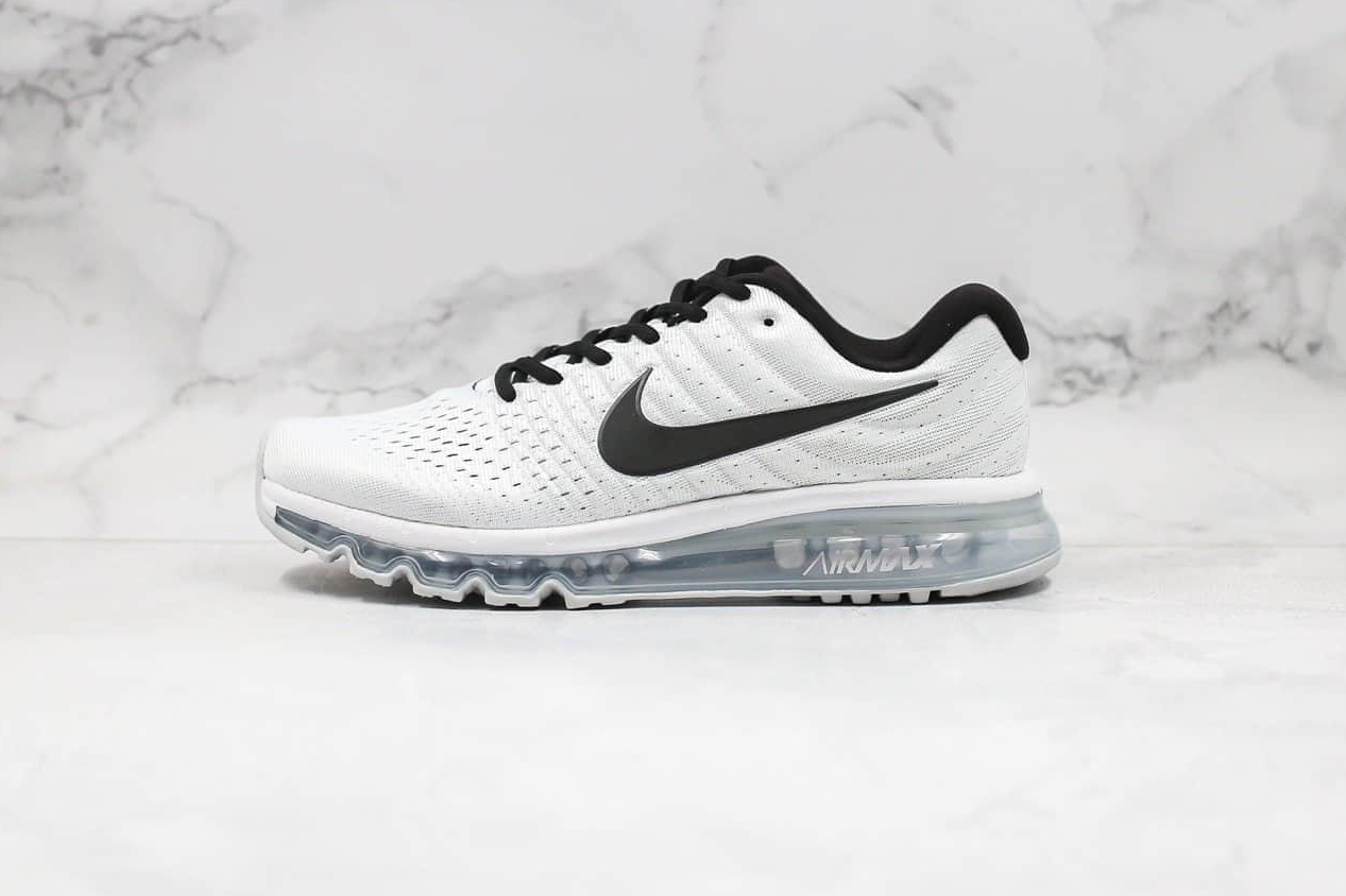 Nike Air Max 2017 Black White Running Shoes - Breathable & Stylish | 849559-100