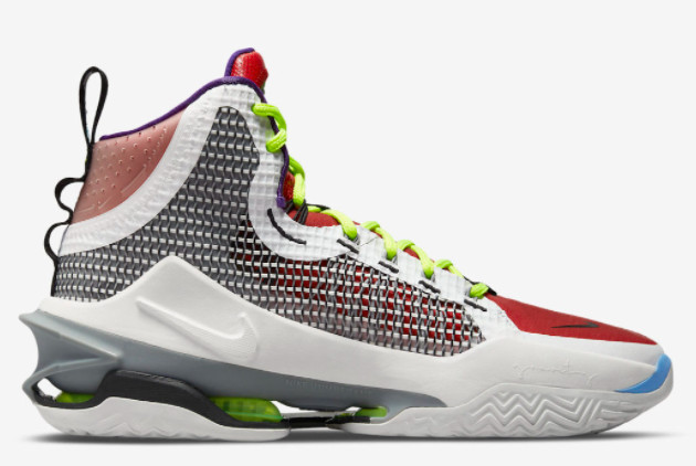 Nike Air Zoom GT Jump 'Multi-Color' White/Red-Blue CZ9907-100 - High-performance athletic footwear for ultimate jumps!