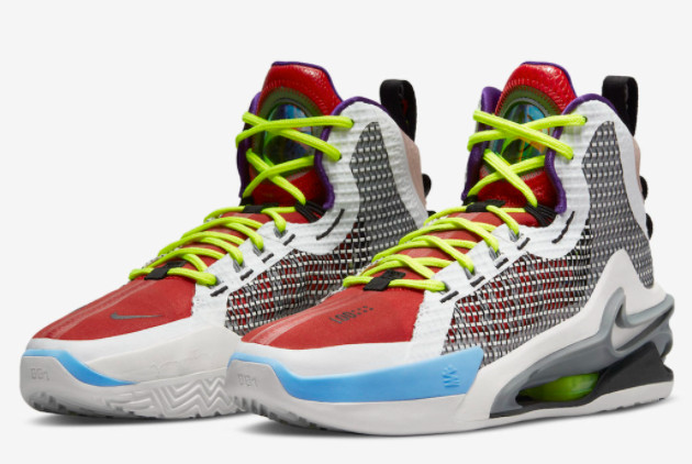 Nike Air Zoom GT Jump 'Multi-Color' White/Red-Blue CZ9907-100 - High-performance athletic footwear for ultimate jumps!