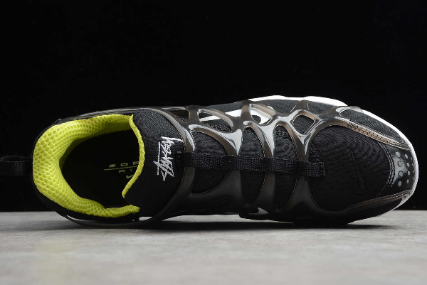 Stussy x Nike Air Zoom Spiridon KK Black/White-Bright Cactus CJ9918-001 - Stylish and Comfortable Sneakers