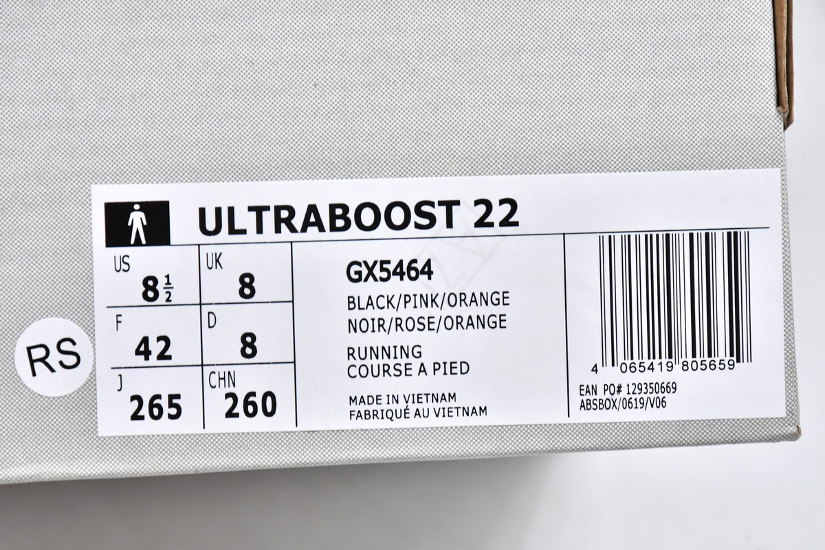 Adidas UltraBoost 22 'Black Flash Orange' GX5464 - Premium Performance Footwear