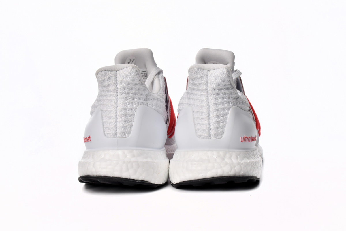 Adidas UltraBoost 4.0 DNA White Scarlet FY9336 - Premium Running Shoes