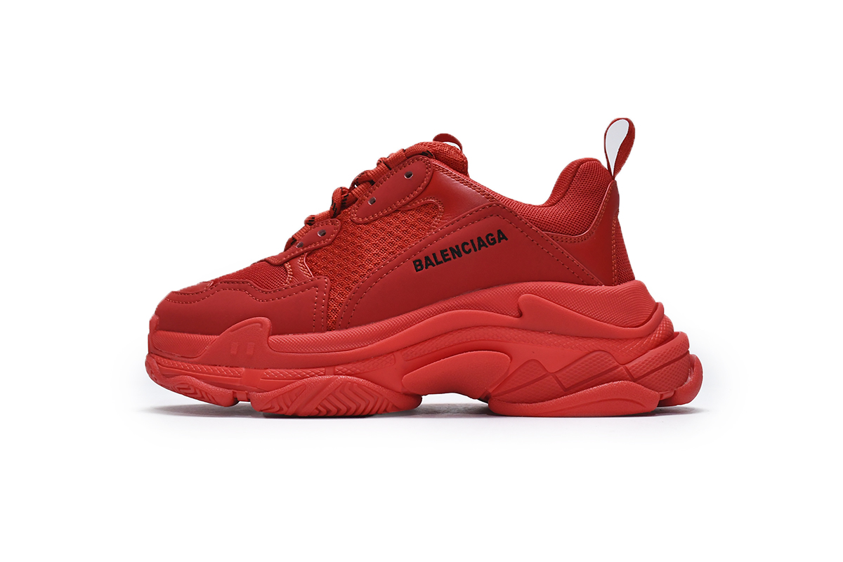 Balenciaga Triple S Dark Red 536737 W2FA1 9012 - Stylish Footwear for Fashion-Forward Individuals