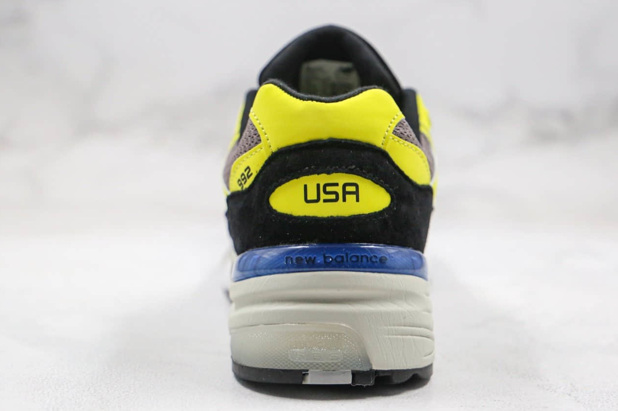 New Balance 992 Neon Yellow Navy M992AF - Standout Style and Comfort