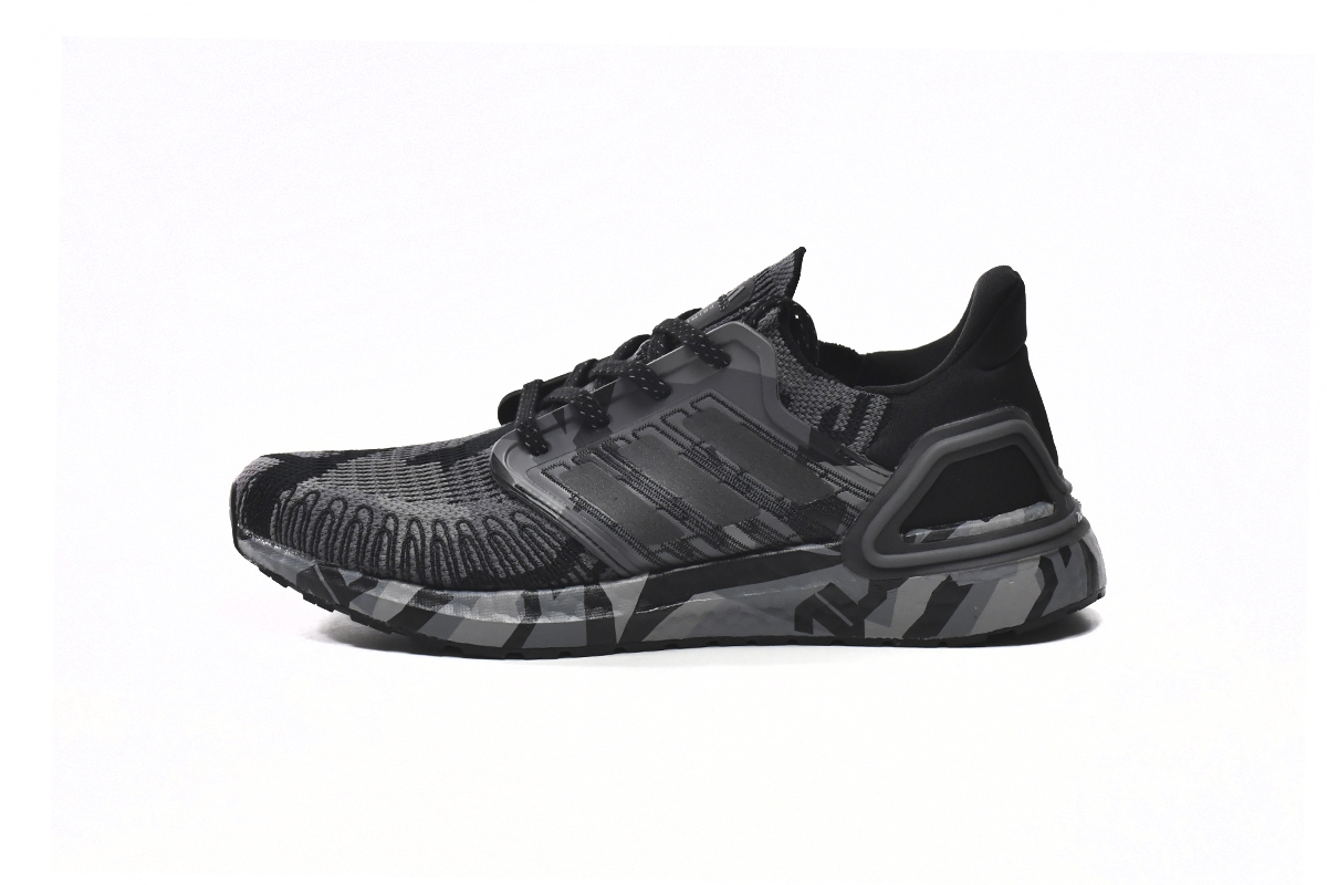 Adidas UltraBoost 20 'Geometric Pack - Core Black Grey' FV8329 - Premium Sneakers for Maximum Style and Comfort