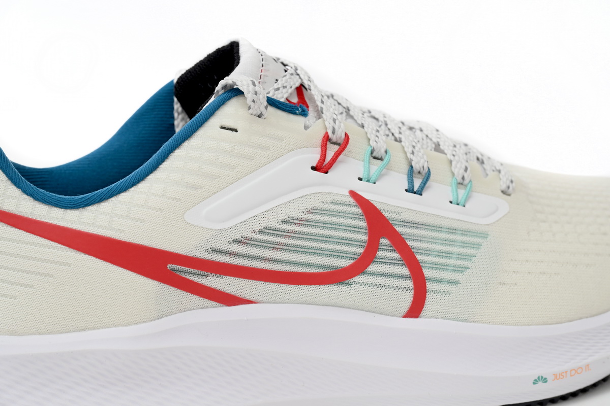 Nike Air Zoom Pegasus 39 White Red Teal Shoes - FD4322-161