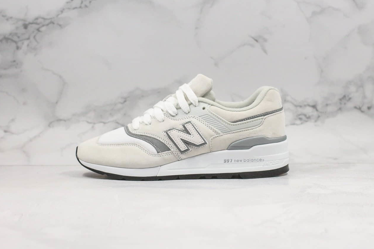 New Balance 997 D-Wide White Red M997LBG - Classic Style and Comfort