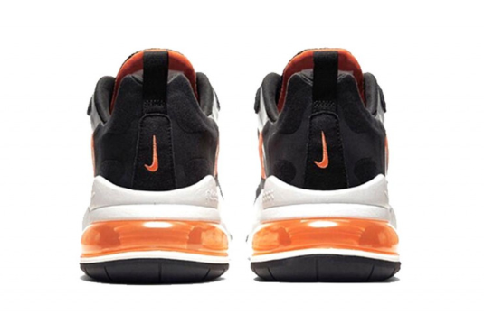 Nike Air Max 270 React Black/Total Orange CQ4598-084: Stylish and Comfortable Sneakers
