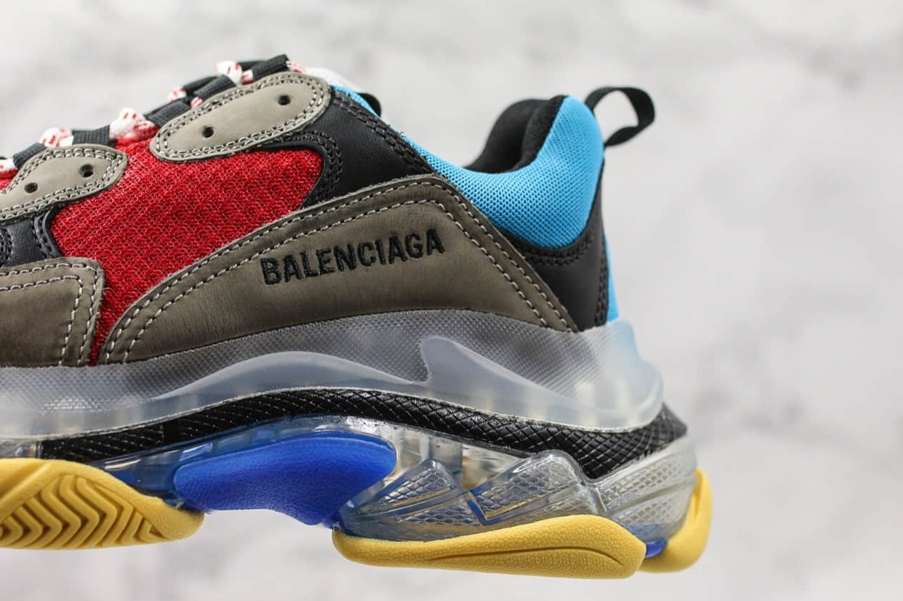 Balenciaga Triple S Blue Red Multicolor: Trendy Sneakers for Any Occasion