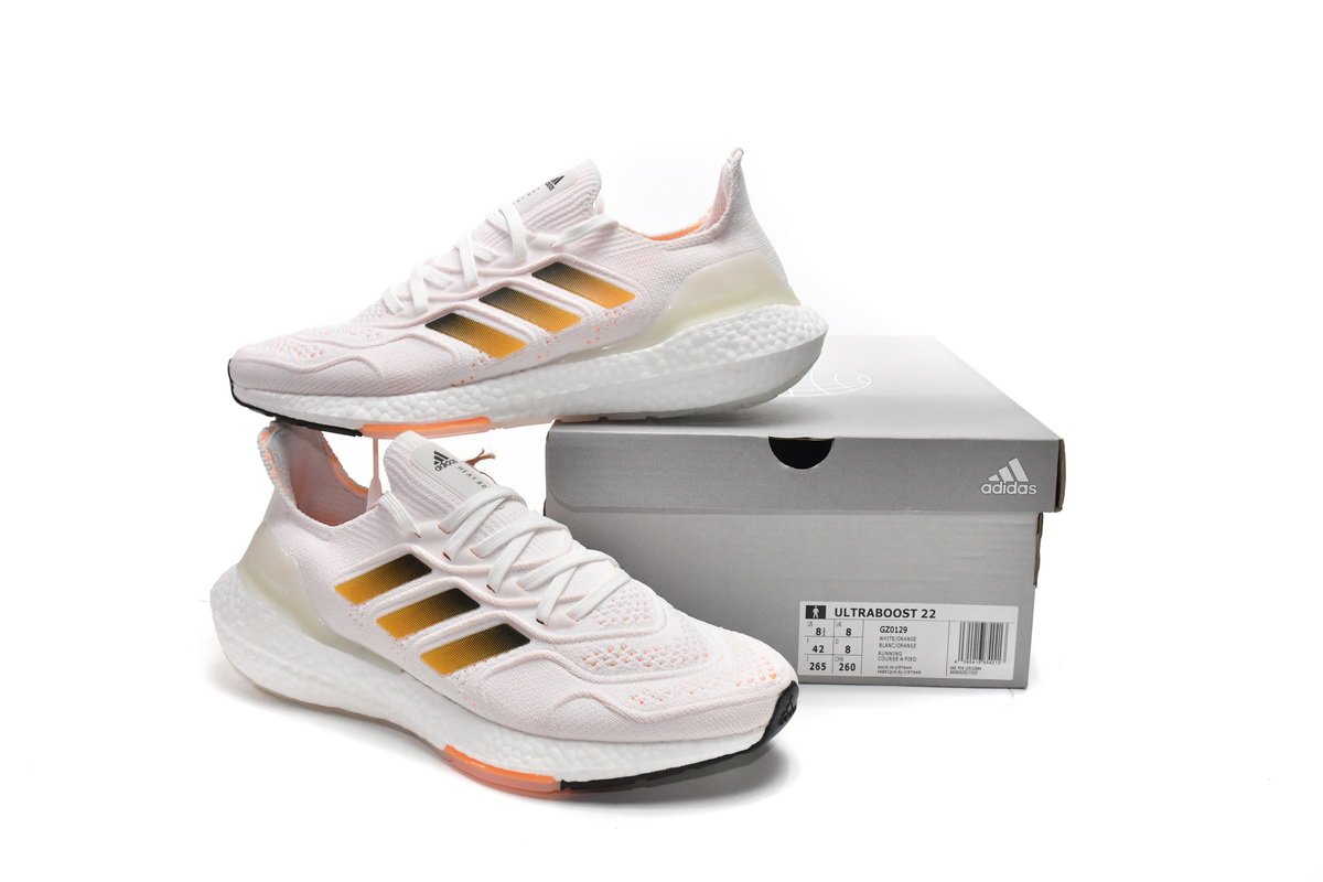 Adidas UltraBoost 22 Heat.RDY 'White Flash Orange' GZ0129 - Premium Running Shoes for Superior Performance