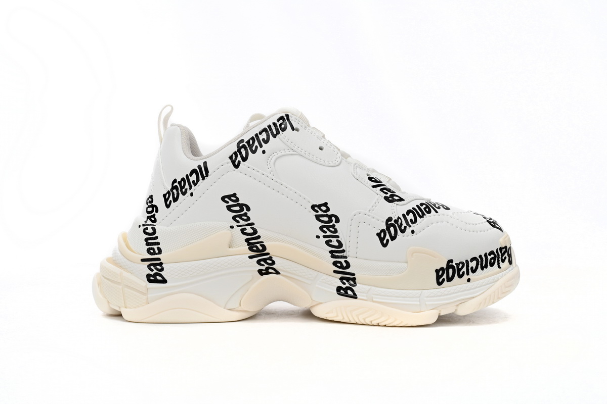 Balenciaga Wmns Triple S 'Logotype - White' 524039 W2FAB 9010 - Shop now for stylish sneakers!