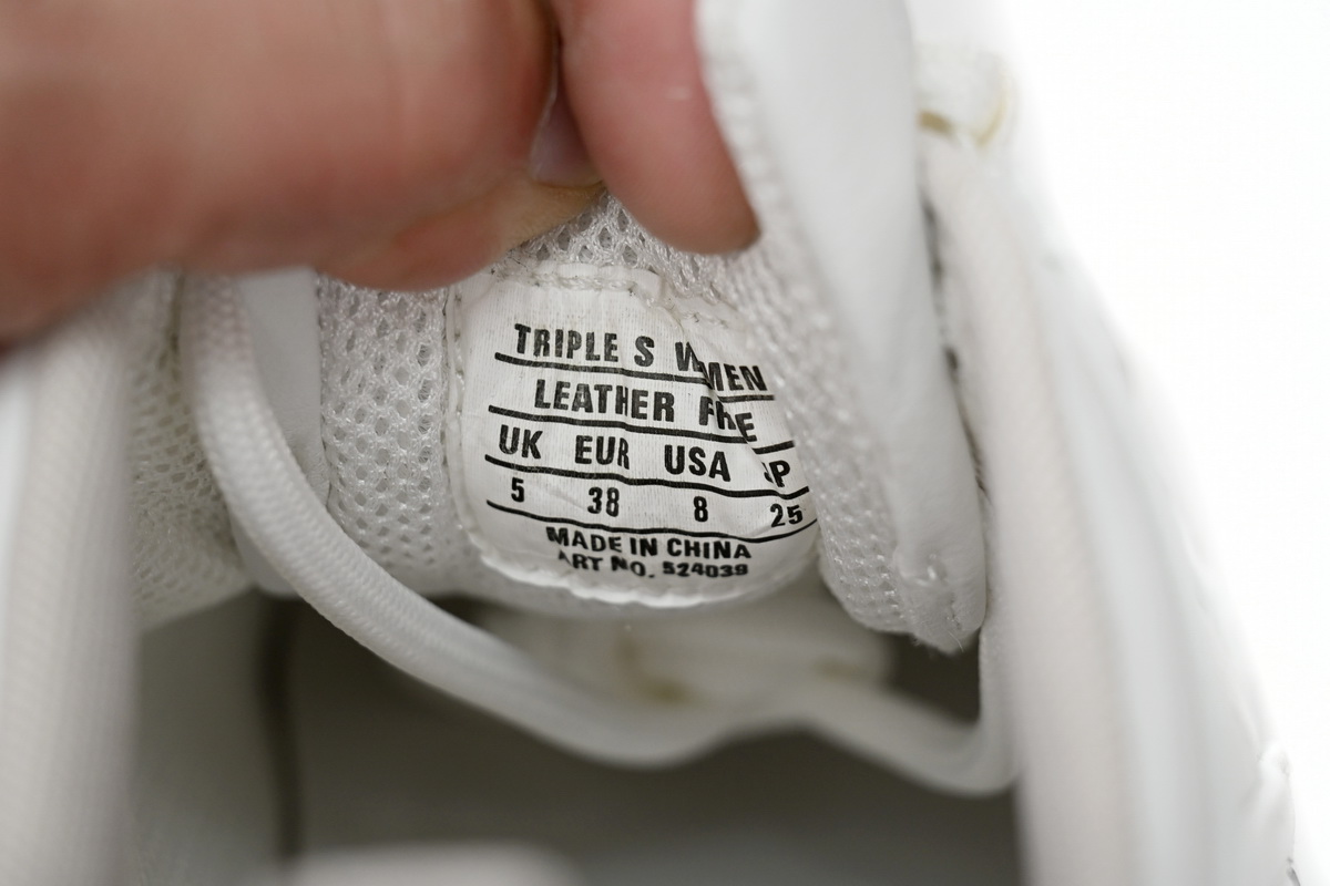 Balenciaga Wmns Triple S 'Logotype - White' 524039 W2FAB 9010 - Shop now for stylish sneakers!