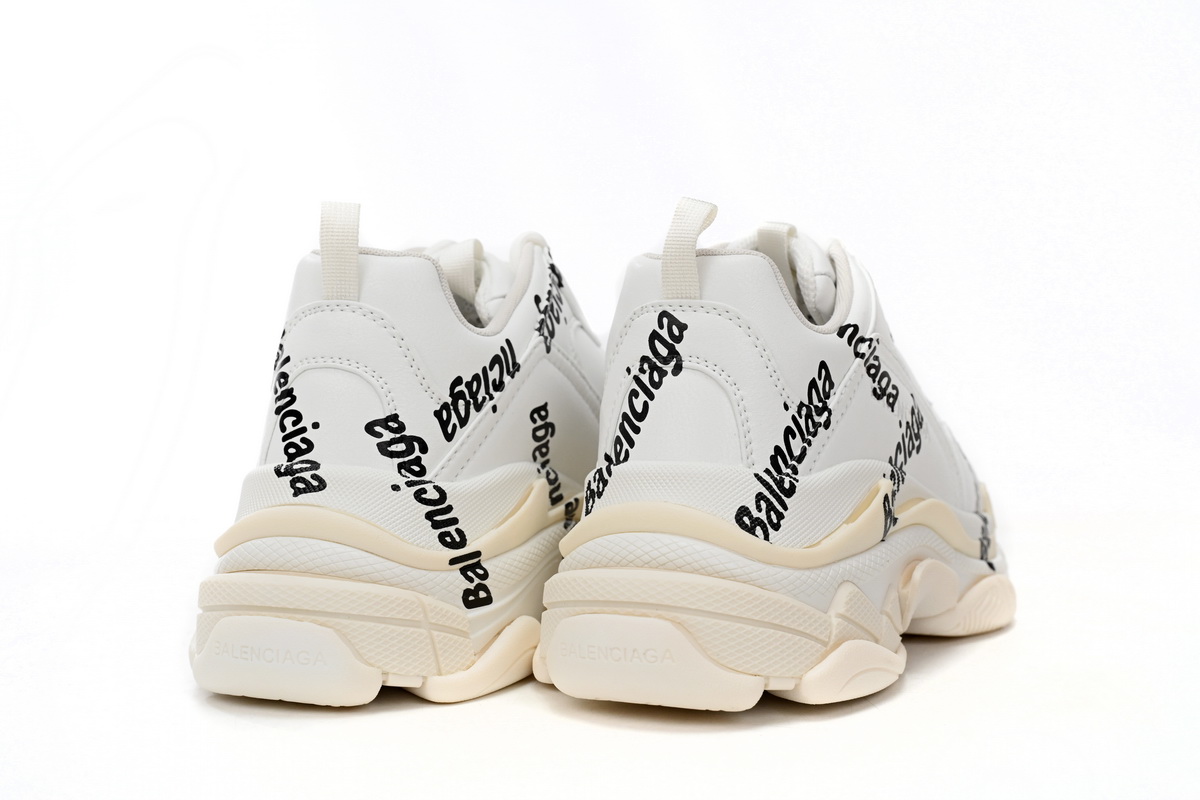 Balenciaga Wmns Triple S 'Logotype - White' 524039 W2FAB 9010 - Shop now for stylish sneakers!