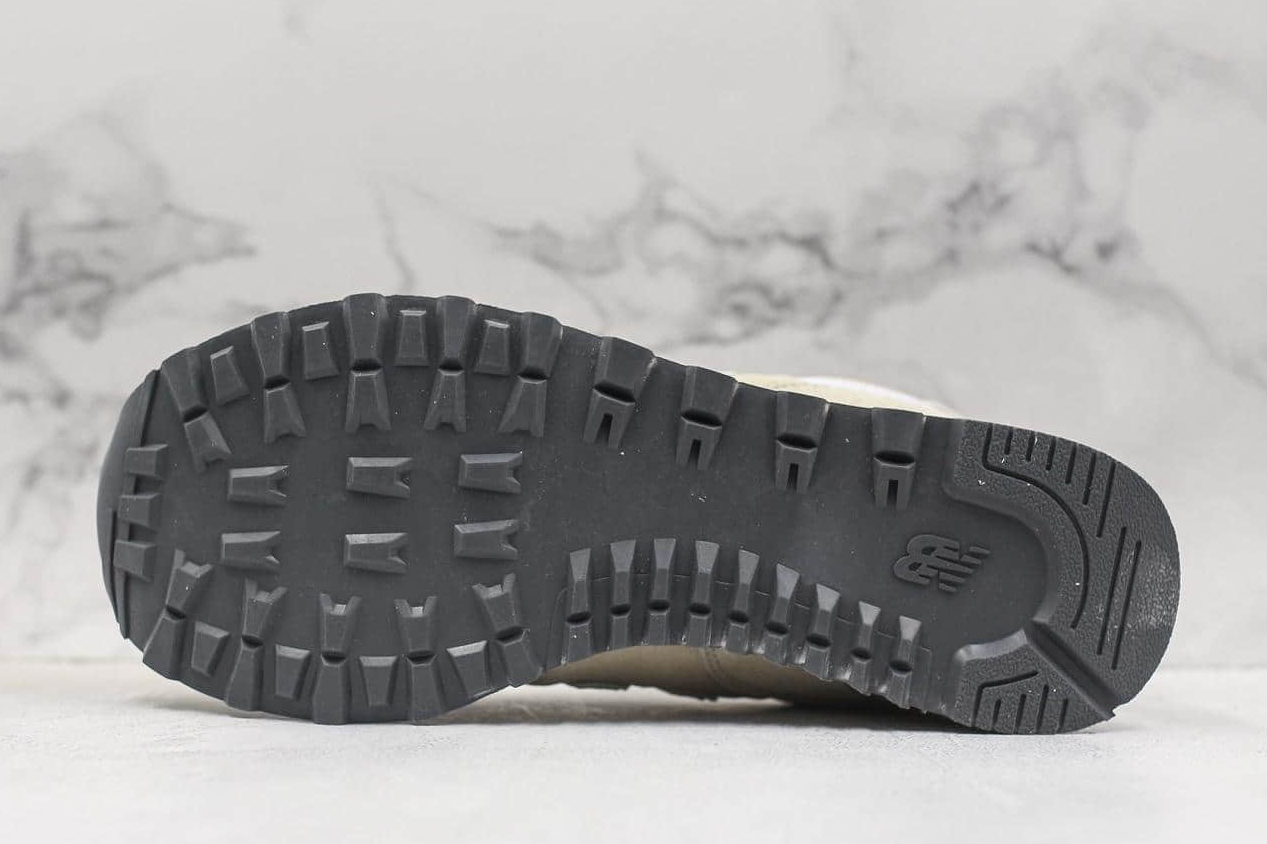 New Balance 574 Beige Grey White Sneaker – WL574WNA