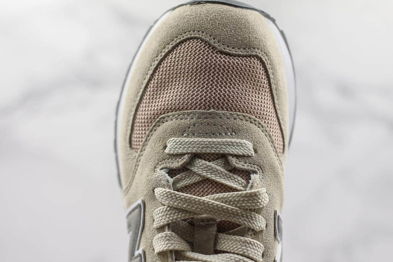 New Balance 574 Beige Grey White Sneaker – WL574WNA