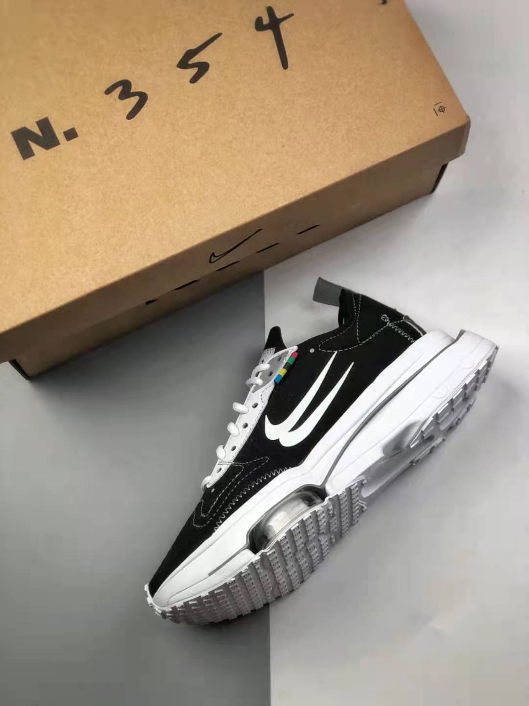 Nike Air Zoom Type N.354 Black White Particle Grey Sneakers DB2622-001 - Stylish and Comfortable Footwear with Innovative Design