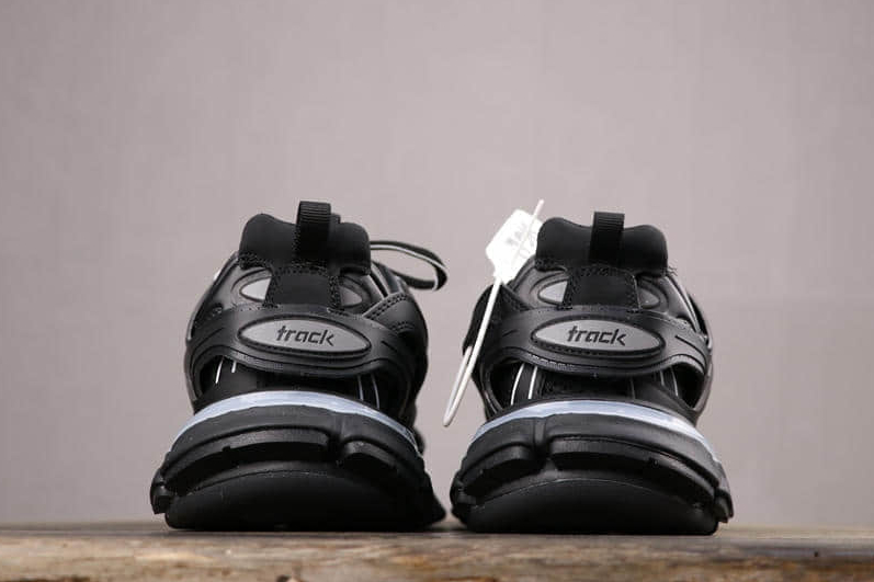 Balenciaga Track 1.0 Nylon Vintage Sneakers Black 542023W1GB11000 - Premium Retro Footwear