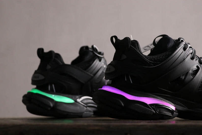 Balenciaga Track 1.0 Nylon Vintage Sneakers Black 542023W1GB11000 - Premium Retro Footwear