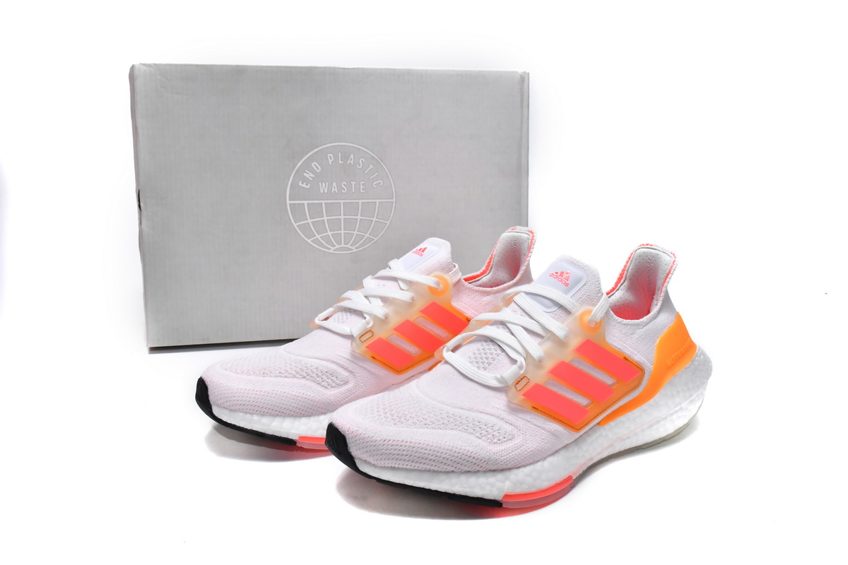 Adidas UltraBoost 22 'White Flash Orange' GX5595 - Best Running Shoes for Men