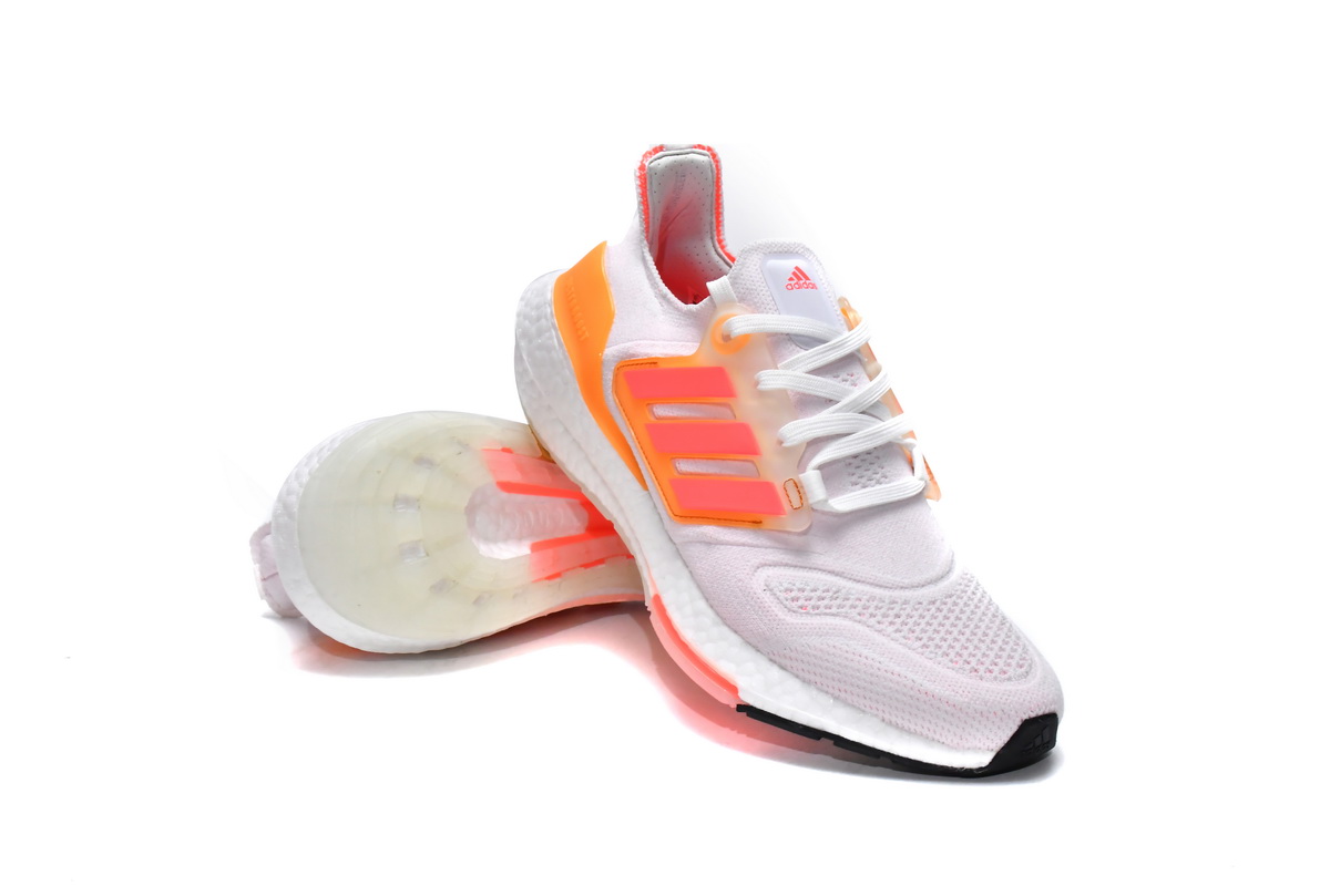 Adidas UltraBoost 22 'White Flash Orange' GX5595 - Best Running Shoes for Men