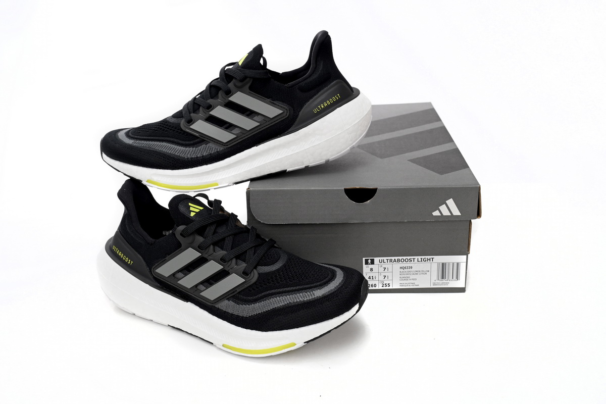 Adidas UltraBoost Light Core Black Running Shoes - HQ6339
