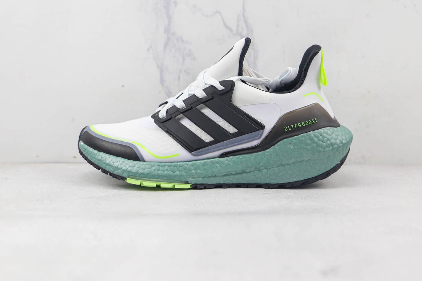 Adidas UltraBoost 21 Cold.Rdy 'White Signal Green' S23898 - Stylish & Performance-Driven Footwear