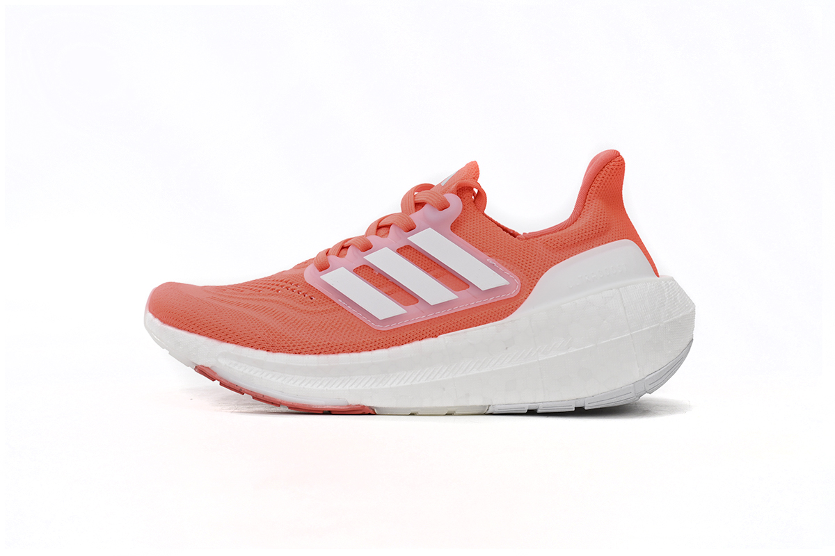 Adidas Ultra Boost Light Solar Red Cloud White Silver Dawn Shoes