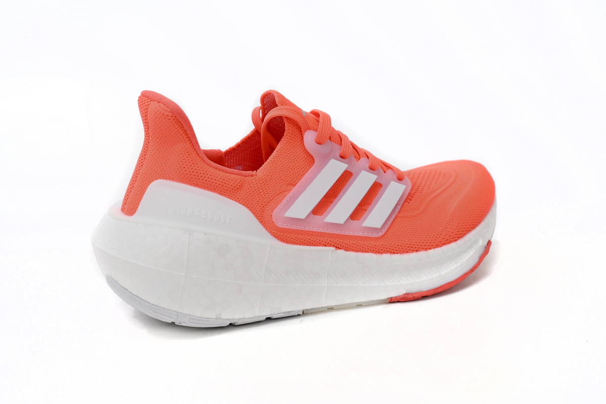 Adidas Ultra Boost Light Solar Red Cloud White Silver Dawn Shoes